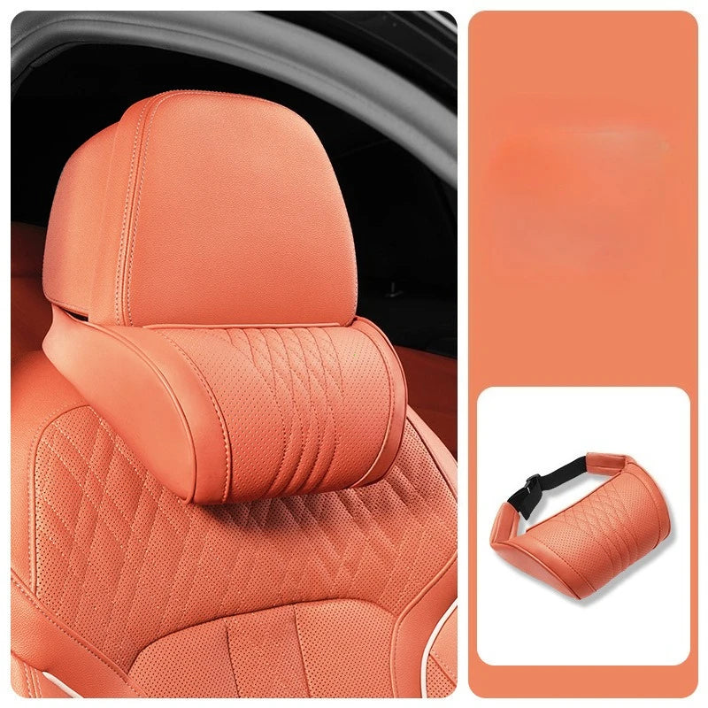 Luxurious Memory Foam Car Headrest Cushion | Ergonomic Neck Support Pillow