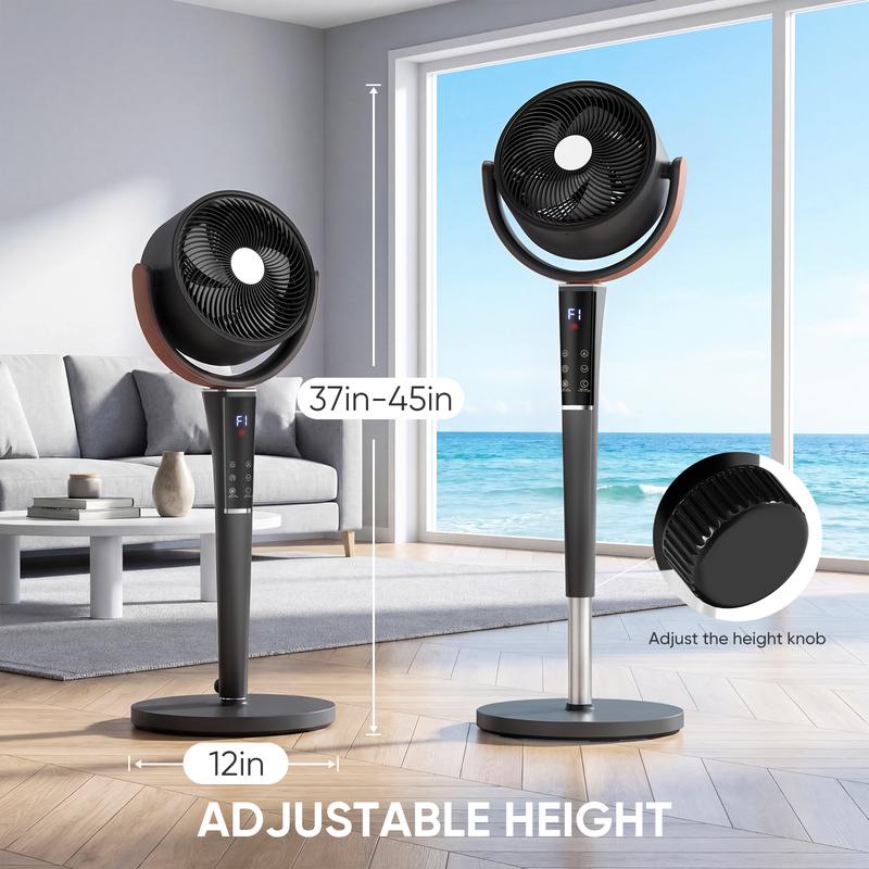 Forge Adjustable Height Portable Pedestal Fan 3 Speed Settings