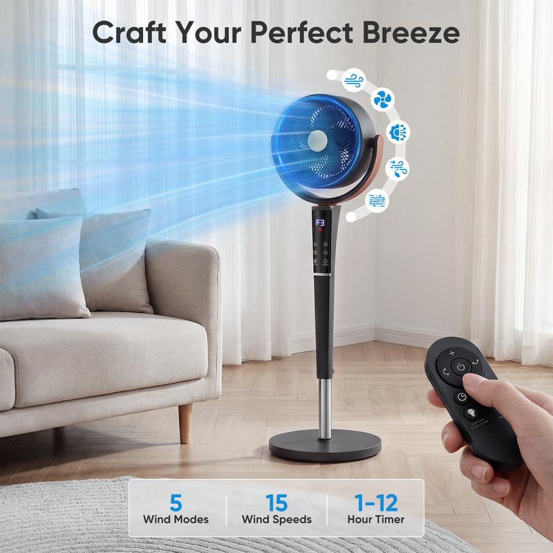 Forge Adjustable Height Portable Pedestal Fan 3 Speed Settings