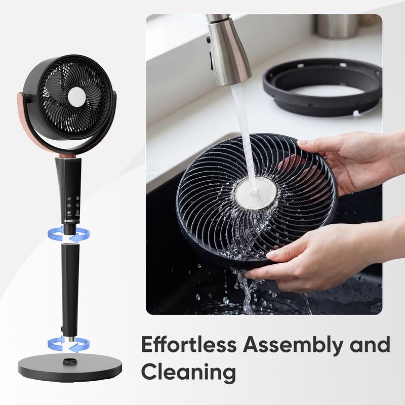 Forge Adjustable Height Portable Pedestal Fan 3 Speed Settings