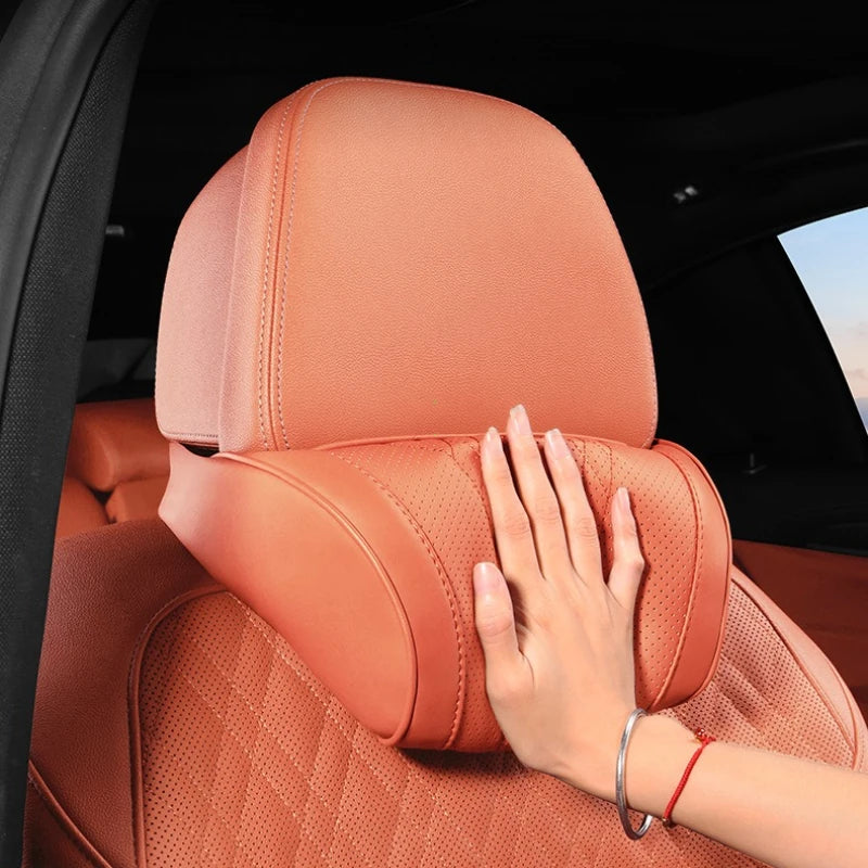 Luxurious Memory Foam Car Headrest Cushion | Ergonomic Neck Support Pillow