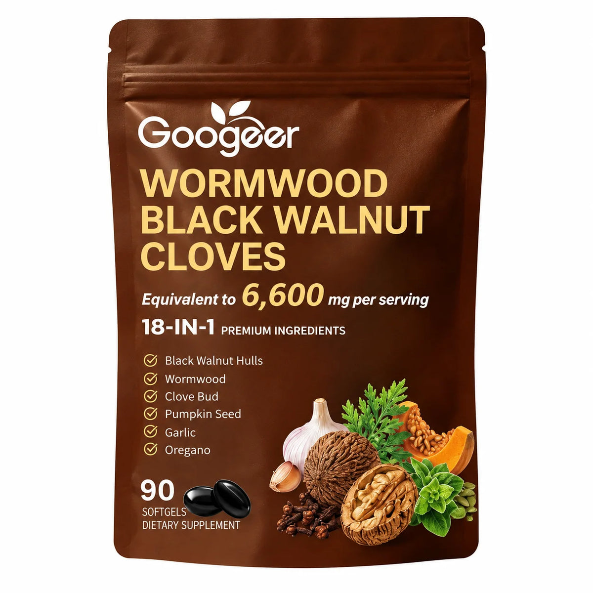 Wormwood Black Walnut Cloves Softgels