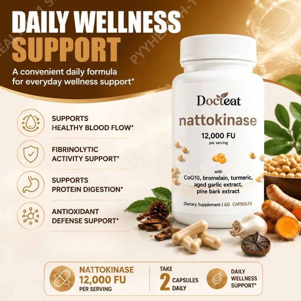 Docteat Nattokinase 12,000 FU Capsules