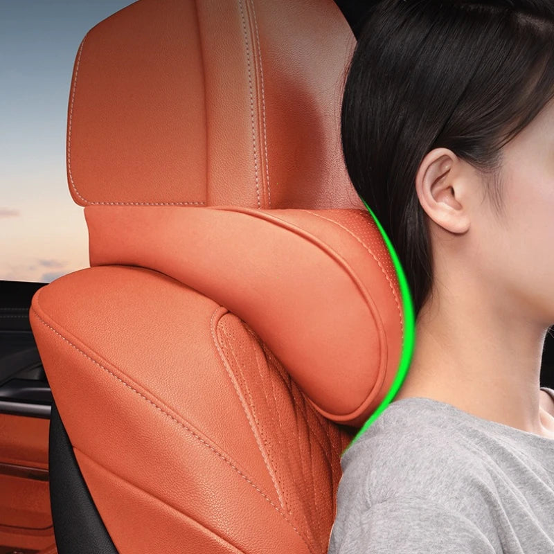 Luxurious Memory Foam Car Headrest Cushion | Ergonomic Neck Support Pillow