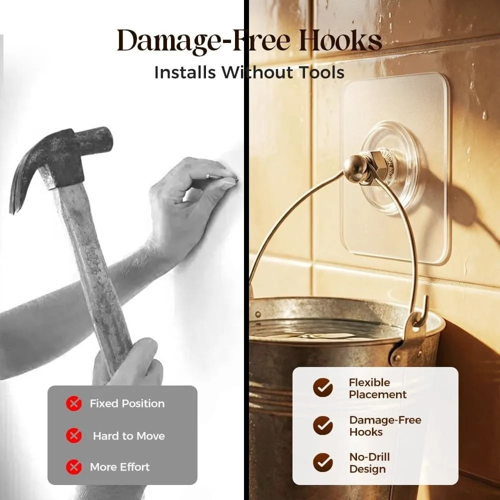 Heavy Duty Adhesive Wall Hooks
