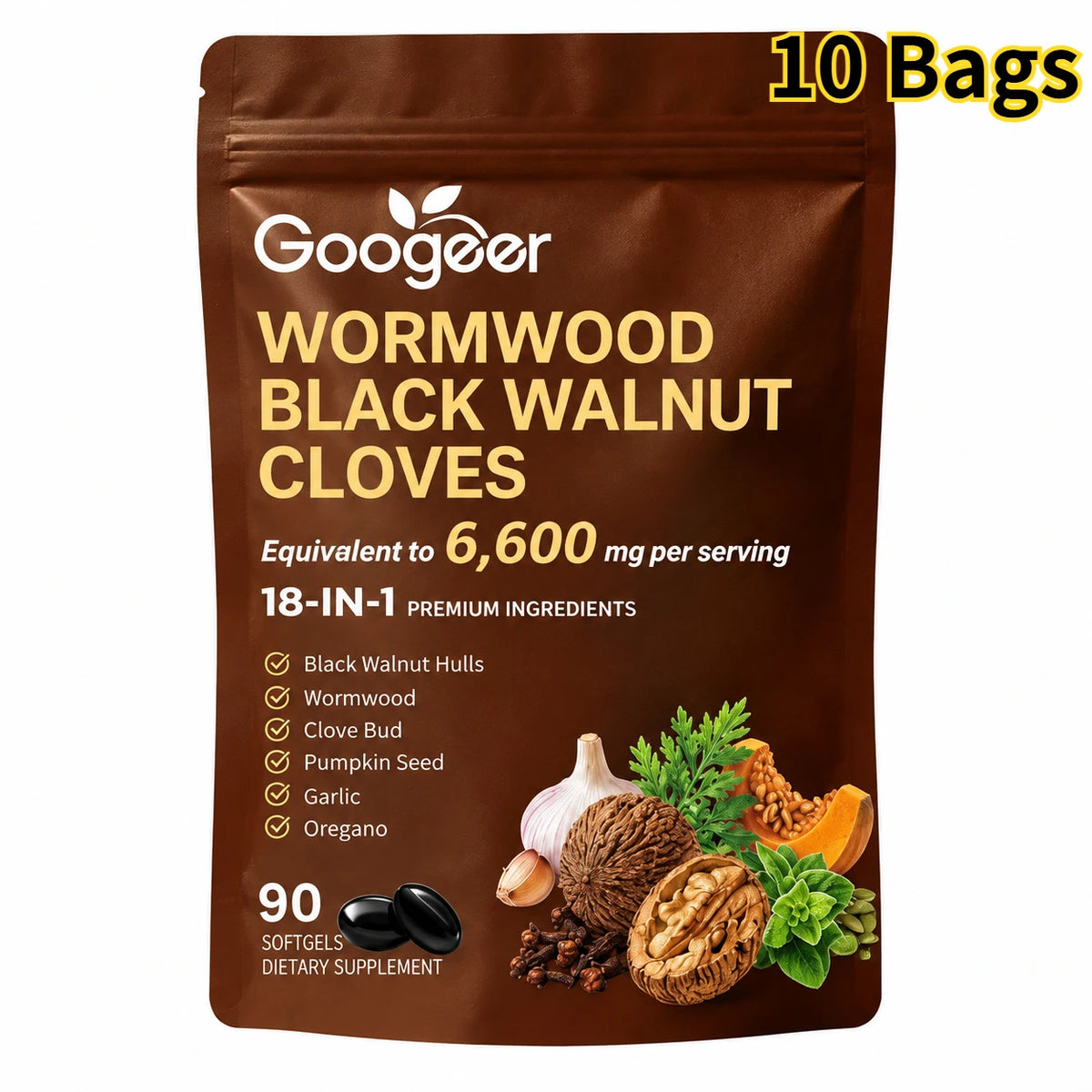 Wormwood Black Walnut Cloves Softgels