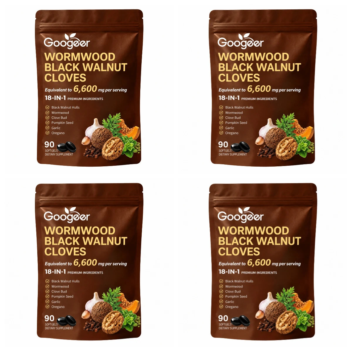 Wormwood Black Walnut Cloves Softgels