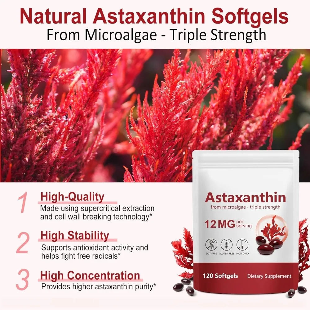 Astaxanthin 12mg Softgels