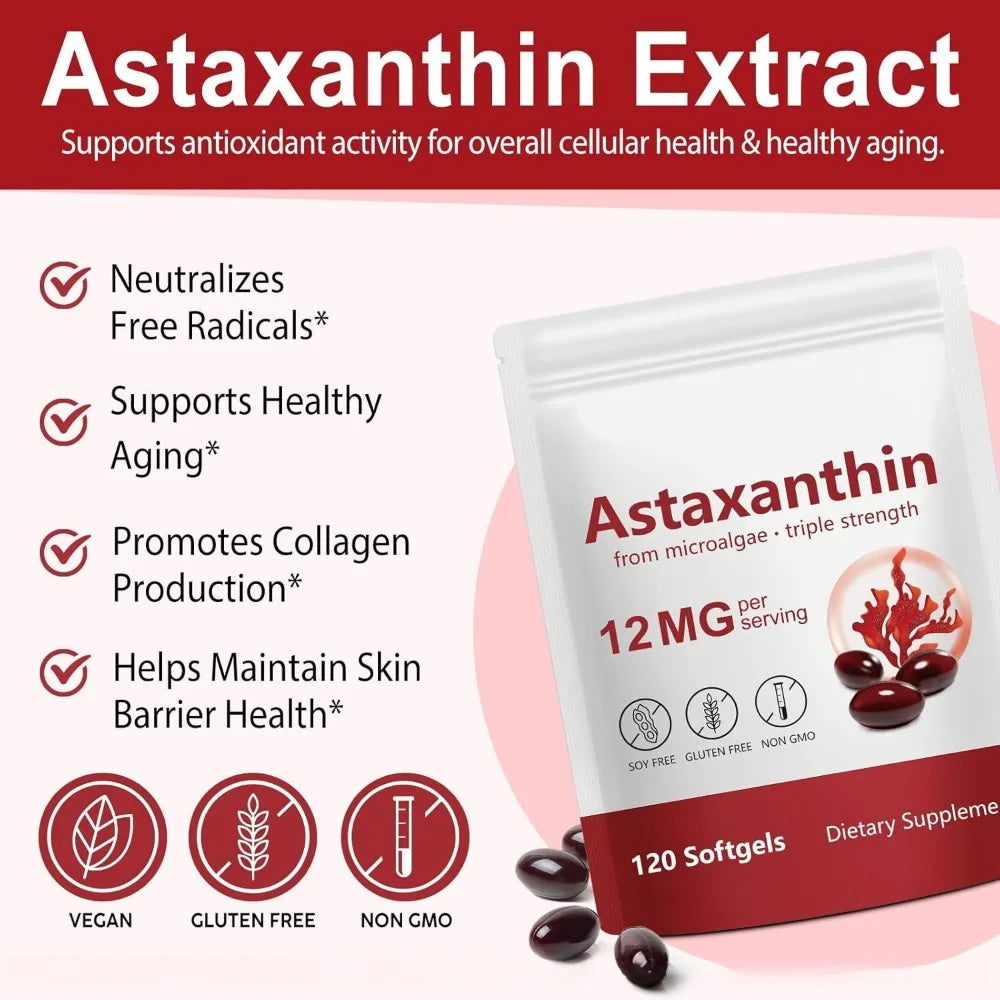 Astaxanthin 12mg Softgels