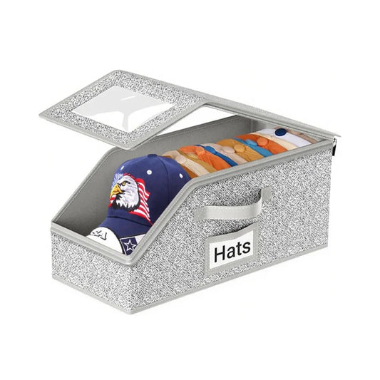 Stackable Baseball Cap Organizer – Holds 12 Hats Per Pack